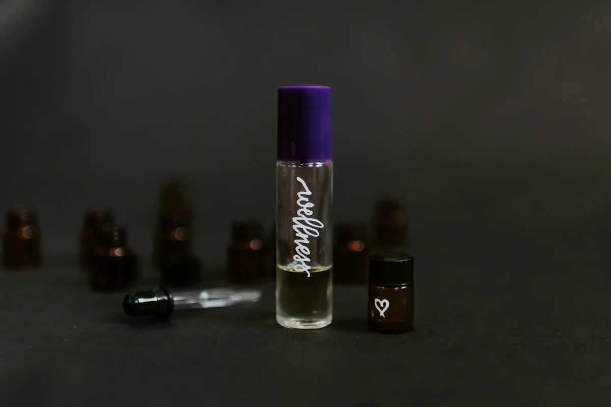 clear glass bottle