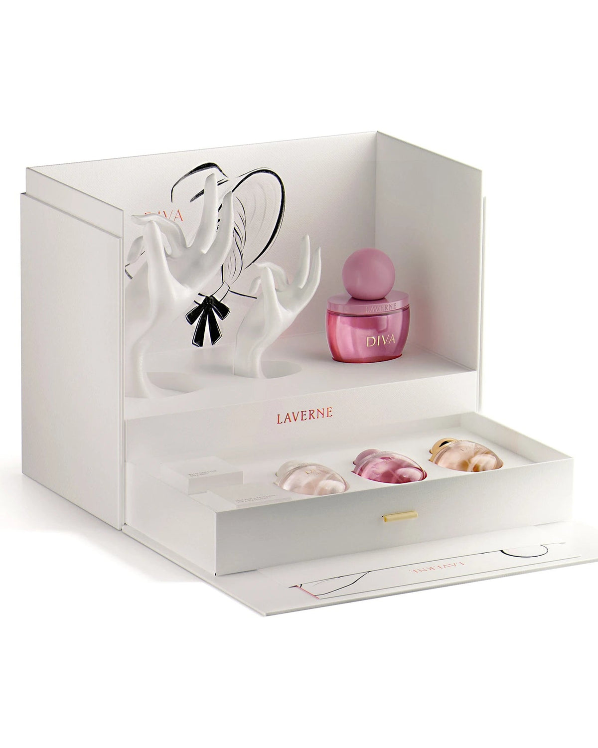 Laverne Diva Giftset (50ml + 15ml + 15ml + 15ml + accessoires) - FragranceGems