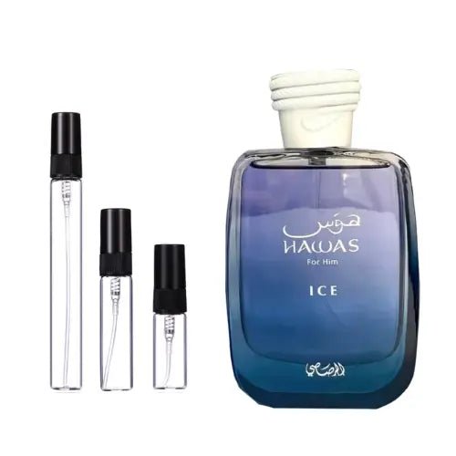 Rasasi Sample Service – parfum, zijaanzicht